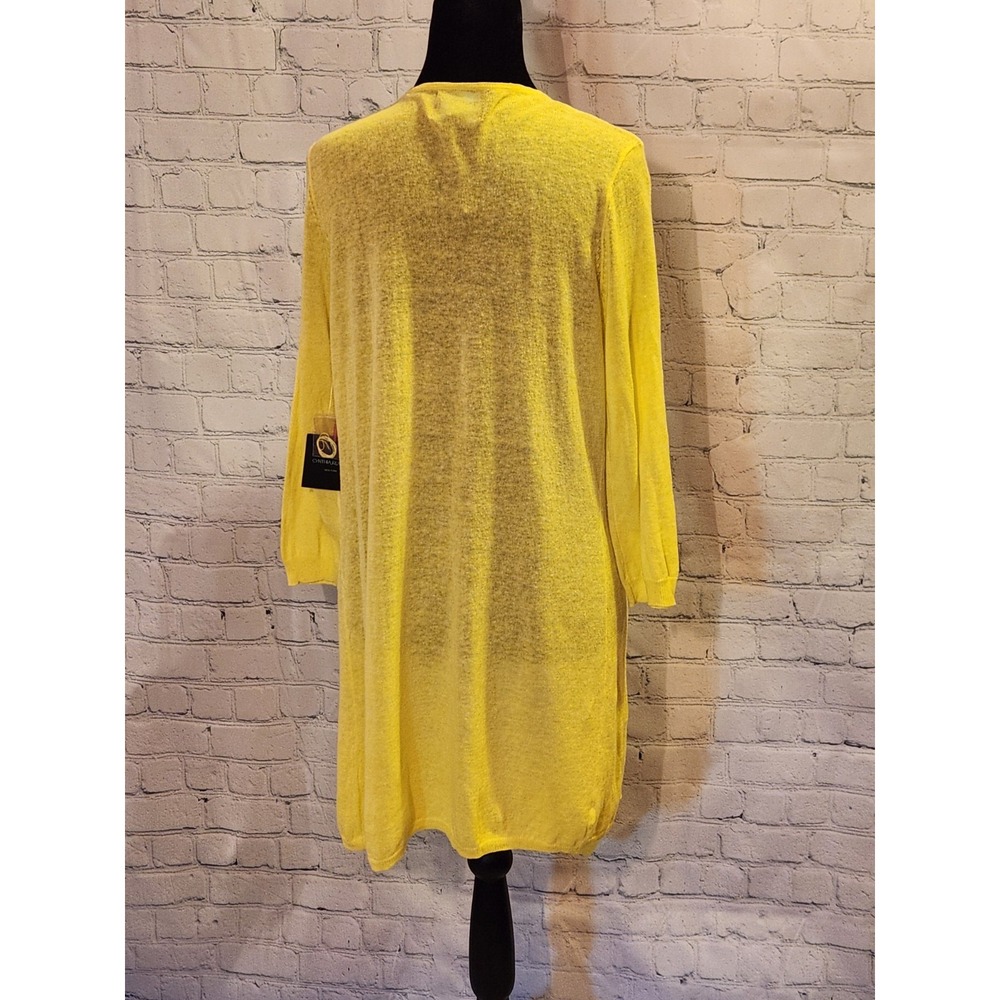 Cynthia Rowley Cardigan Shawl Sweater Linen/Cotton Sz.‎ M NWT - Picture 4 of 9